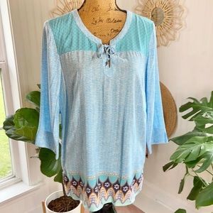 J Jill Boho Tunic Top Sz S